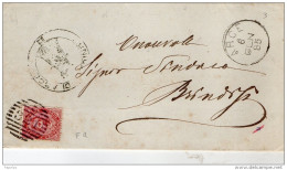 1885 LETTERA CON ANNULLO ARCE FROSINONE - Poststempel