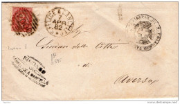1882  LETTERA CON ANNULLO S. FELICE A CANCELLO CASERTA - Poststempel