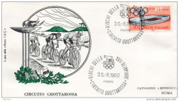 1960 LETTERA CON ANNULLO GIOCHI DELLA XVII OLIMPIADE ROMA - FDC