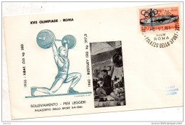 1960 LETTERA CON ANNULLO GIOCHI DELLA XVII OLIMPIADE ROMA - FDC