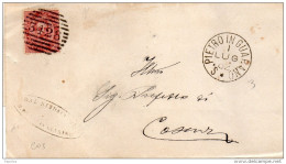 1882  LETTERA CON ANNULLO S. PIETRO IN GUARANO COSENZA - Storia Postale