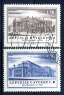 1955 AUSTRIA SET USATO 853/854 Riapertura Del Burgtheater E Dell'Opera Di Stato - Used Stamps