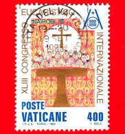 VATICANO - Usato - 1985 - 43º Congresso Eucaristico Internazionale - Assemblea Dei Vescovi - 400 L. - Oblitérés
