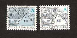 Czech Republic 2012 ⊙ Mi 673, 752 Sc 3491 Folk Architecture A. Volksarchitektur. Tschechische Republik C7 - Used Stamps