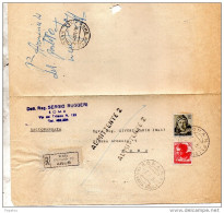 1962 LETTERA RACCOMANDATA CON ANNULLO ROMA 21 S. M. MAGGIORE - 1961-70: Marcophilie