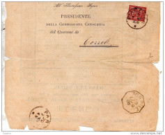 1888 LETTERA CON ANNULLO PIACENZA + TORRILE - Marcofilía