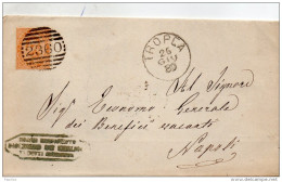 1880  LETTERA CON ANNULLO TROPEA  CATANZARO - Marcophilie