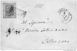 1878  LETTERA CON ANNULLO NICASTRO  CATANZARO - Storia Postale