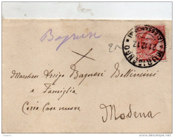 1917 LETTERA CON ANNULLO MURISENGO ALESSANDRIA - Storia Postale