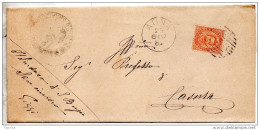 1884  LETTERA CON ANNULLO ATINA FROSINONE - Marcophilie