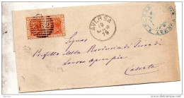 1878   LETTERA CON ANNULLO AVERSA - Marcophilia