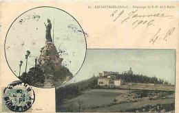 69 - Les Sauvages - Pèlerinage De Notre Dame De La Roche - Multivues - Colorisée - Oblitération Ronde De 1906 - Etat Lég - Other & Unclassified