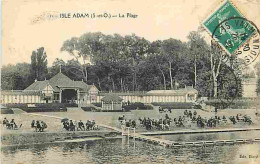 95 - L'Isle D'Adam - La Plage - Animé - CPA - Voir Scans Recto-Verso - L'Isle Adam