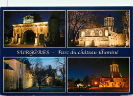 17 - Surgères - Parc Du Château Illuminé - Multivues - CPM - Voir Scans Recto-Verso - Surgères