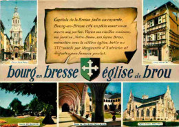 01 - Bourg En Bresse - Eglise De Brou - Intérieur De L'Eglise De Brou - Multivues - Multivues - CPM - Voir Scans Recto-V - Brou - Chiesa