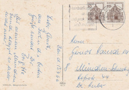 BERLIN - 1966, Michel 242 Waag. Paar, AK Frankatur - Lettres & Documents