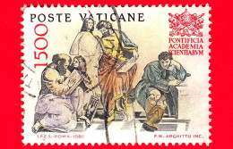 VATICANO  - Usato - 1986 - 50º Anniversario Della Pontificia Accademia Delle Scienze - Scuola D'Atene - 1500 L. - Used Stamps