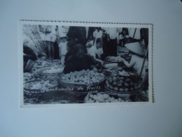 INDIA    POSTCARD  1949 MARKET MARCHANDAS DA FRUITS   FOR MORE PURCHASES 10% DISCOUNT - Indien