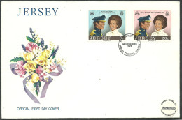 JERSEY 1973 FDC COVER - Royal - Jersey