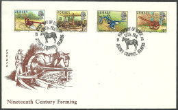 JERSEY 1975 FDC COVER - Animals - Jersey