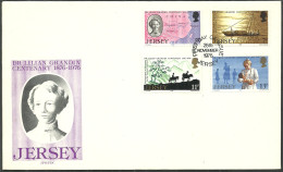 JERSEY 1976 FDC COVER - Ships - Jersey