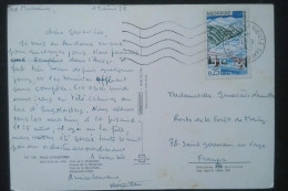 ► ANDORRA 1966--tp 0.25 "Sports D'hiver En Andorre Seul Sur CP 1968 -cachet Andorra La Vella - Lettres & Documents