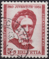 1951 Schweiz Pro Juventute ° Zum:CH J138,Yt:CH 512, Mi:CH 561, Johanna Spyri - Used Stamps