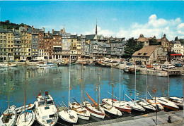 14 - Honfleur - Le Vieux Bassin, La Lieutenance Et Les Façades Typiques Du Quai Sainte-Catherine - Bateaux - CPM - Voir  - Honfleur