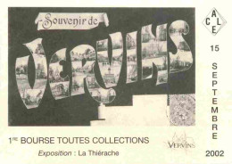02 - Vervins - Carte Publicitaire Pour La 1e Bourse Toutes Collections 2002 - CPM - Voir Scans Recto-Verso - Vervins
