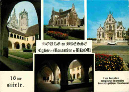 01 - Bourg En Bresse - Eglise De Brou - Intérieur De L'Eglise De Brou - Multivues - CPM - Voir Scans Recto-Verso - Brou Church