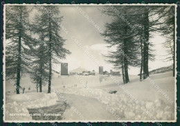 Torino Sestriere Nevicata PIEGHINE Foto FG Cartolina KB2104 - Sonstige & Ohne Zuordnung