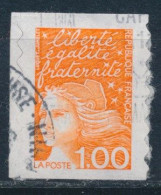 France - Marianne Du 14 Juillet 1,00 Orange Autoadhésif YT A16 (3101) Obl. Sur Fragment - Gebraucht