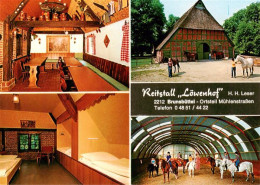 73884781 Muehlenstrassen Reitstall Loewenhof Restaurant Zimmer Reithalle Muehlen - Brunsbuettel