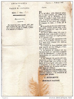 1828 INTENDENZA DEL VALLE DI CATANIA - Decrees & Laws