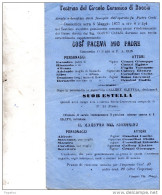 1877  FIRENZE - TEATRINO DEL CIRCOLO CERAMICO DI DOCCIA - Programma's