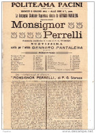 1912 POLITEAMA PACINI - Programma's