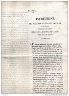 1849 ISTRUZIONE ALLEVATORI DI PECORE - Documents Historiques