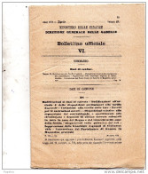 1872 BOLLETTINO  MINISTERO DELLE FINANZE - Decrees & Laws