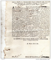 1783  PALERMO - MELCHIORI PISANI BARONE DEL GRANO - Documents Historiques