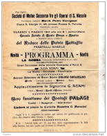 1901 PROGRAMMA - Programmes