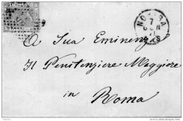 1871  LETTERA CON ANNULLO NOVARA - Marcophilie