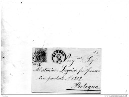 1876  LETTERA CON ANNULLO GENOVA - Marcophilia