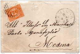 1887  LETTERA CON ANNULLO MANTOVA - Marcofilie