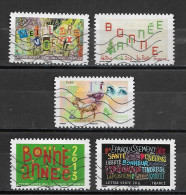 France 2012  Oblitéré Autoadhésif  N° 765 - 766  - 770 - 772  - 773  -     Meilleurs Voeux - Used Stamps