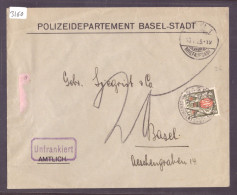 LETTRE A ENTÊTE  POLIZEIDEPARTEMENT BASEL STADT - TIMBRE TAXE - Postage Due