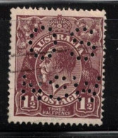 AUSTRALIA Scott # 63 Used - KGV Head With 'OS NSW' Perfin - Gebruikt