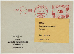 Schweiz 1975, Brief Freistempel / EMA / Meterstamp Verein Schweisstechnik Basel - Aarau - Affranchissements Mécaniques
