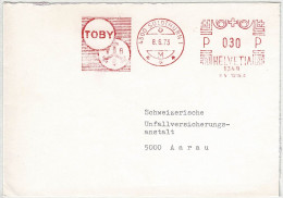 Schweiz 1973, Brief Freistempel / EMA / Meterstamp Toby Solothurn - Aarau - Máquinas De Franquear