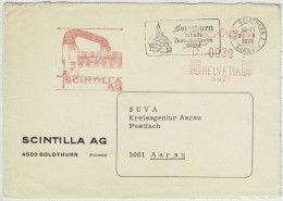 Schweiz 1970, Brief Freistempel / EMA / Meterstamp Scintilla Solothurn - Aarau, Werkzeuge - Frankiermaschinen (FraMA)