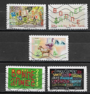 France 2012  Oblitéré Autoadhésif  N° 765 - 766  - 770 - 772  - 773  -     Meilleurs Voeux - Used Stamps